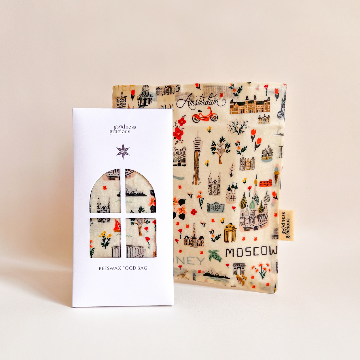 PRE ORDER 12 DEC - Bon Voyage Beeswax Food Bag