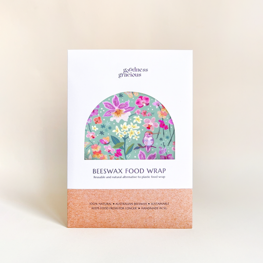 Orchid Garden Beeswax Food Wrap