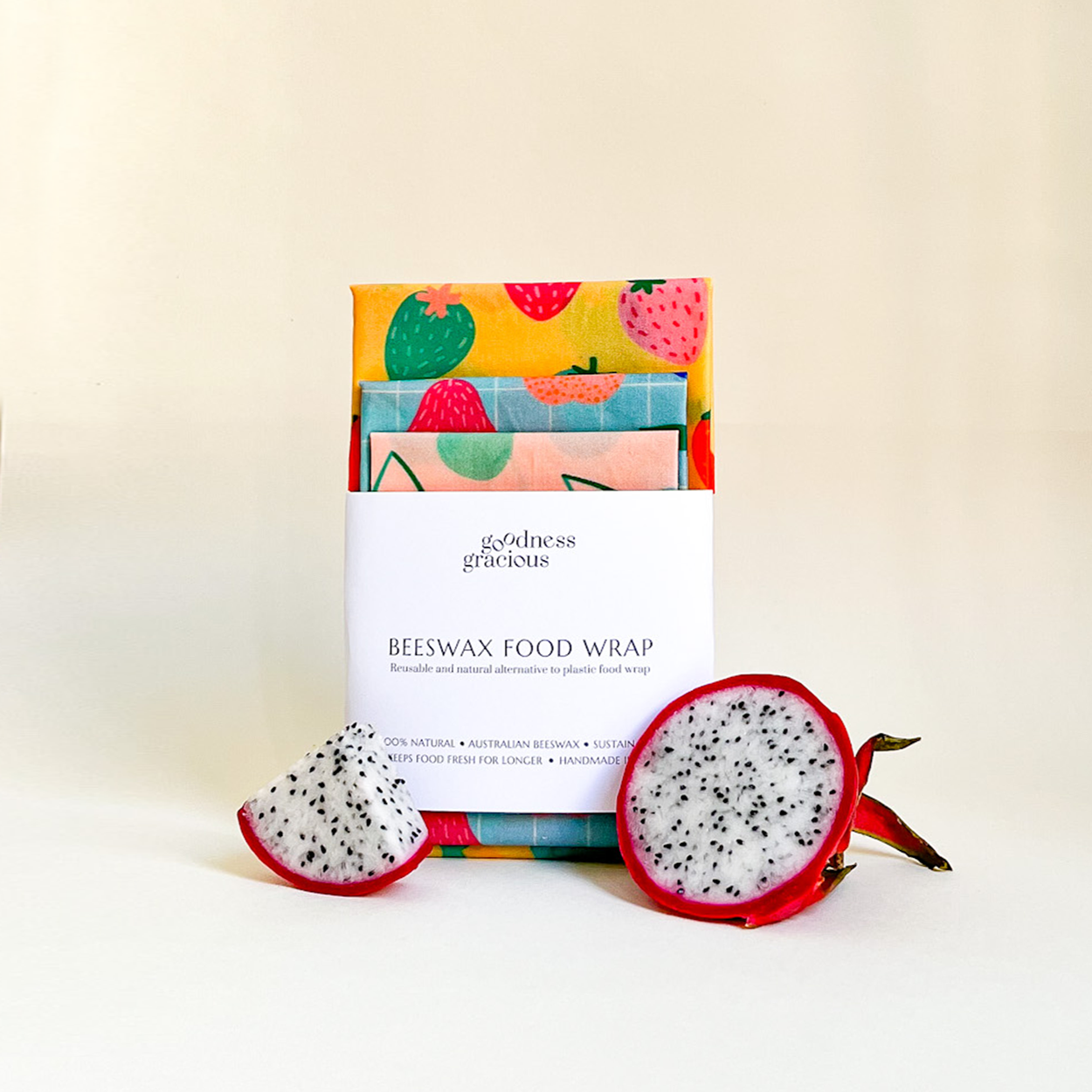 Fruit Salad - Pack of 3 beeswax wraps