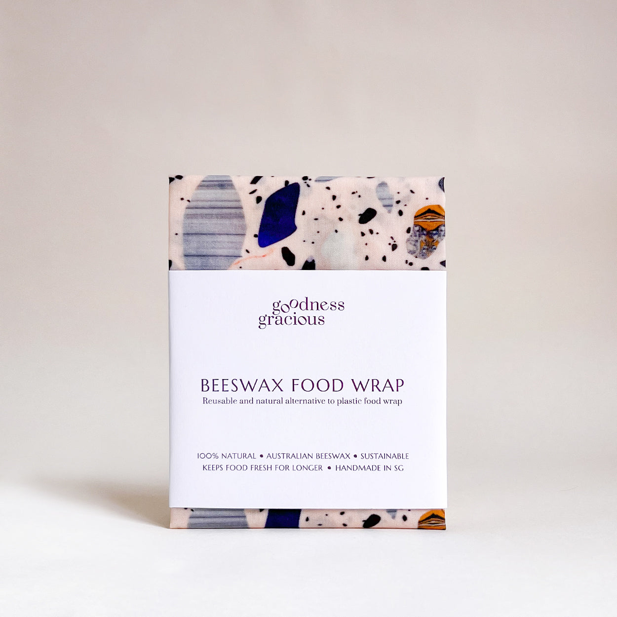 Blu Terrazzo Beeswax Food Wrap