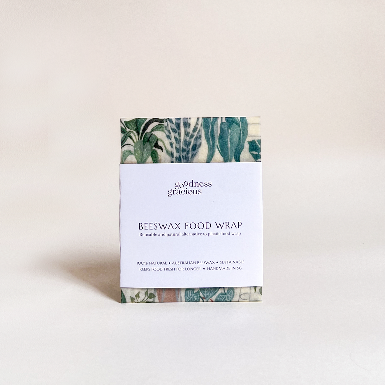 House Plants Beeswax Food Wrap